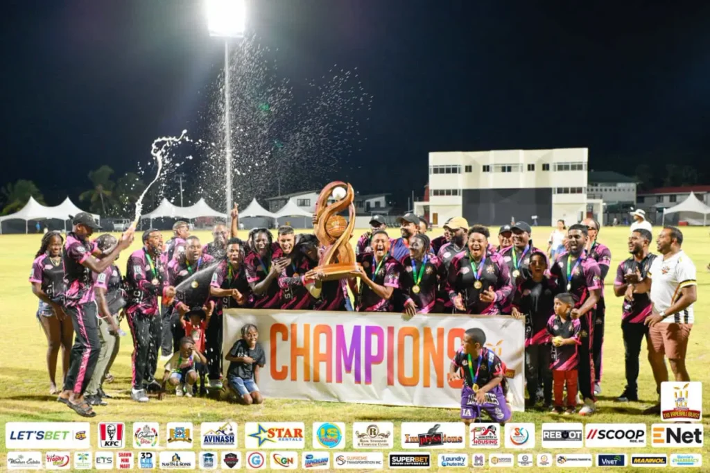 SVC/AJM crush Mahdia to claim One Guyana T10 Tapeball title