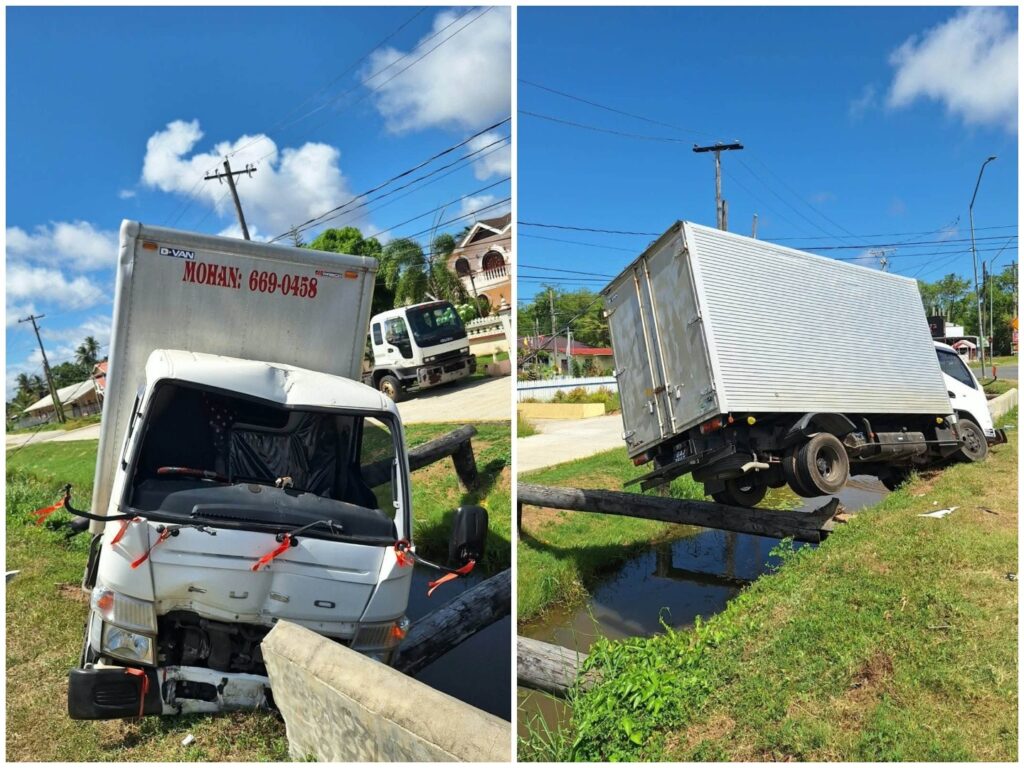 Driver arrested after damaging GPL network in Mahaica accident