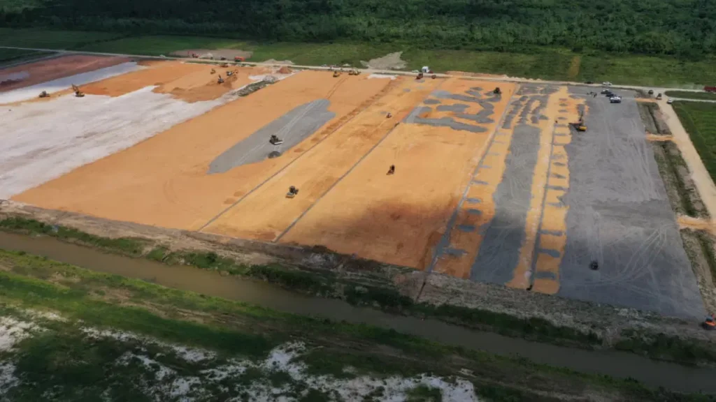 Wales truck parking facility 75% complete